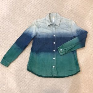 Free People Ombré Chambray Shirt